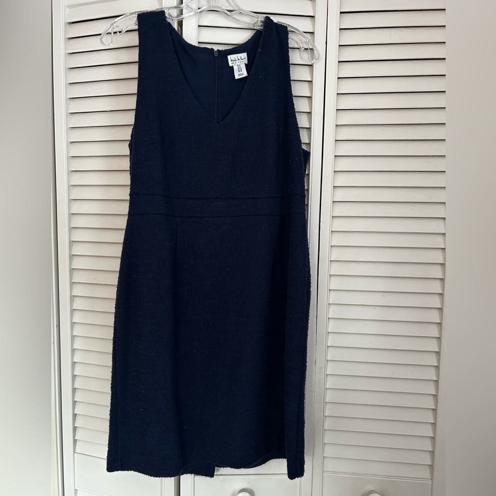 Navy blue sleeveless Nicole miller dress size 8